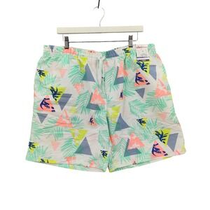 Chubbies Mens XXL 7" Swim Trunks Shorts Tropical Mesh Lined Elastic Waist Resort
